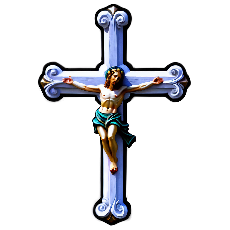 Floating Catholic Cross Component Png Ncm PNG image