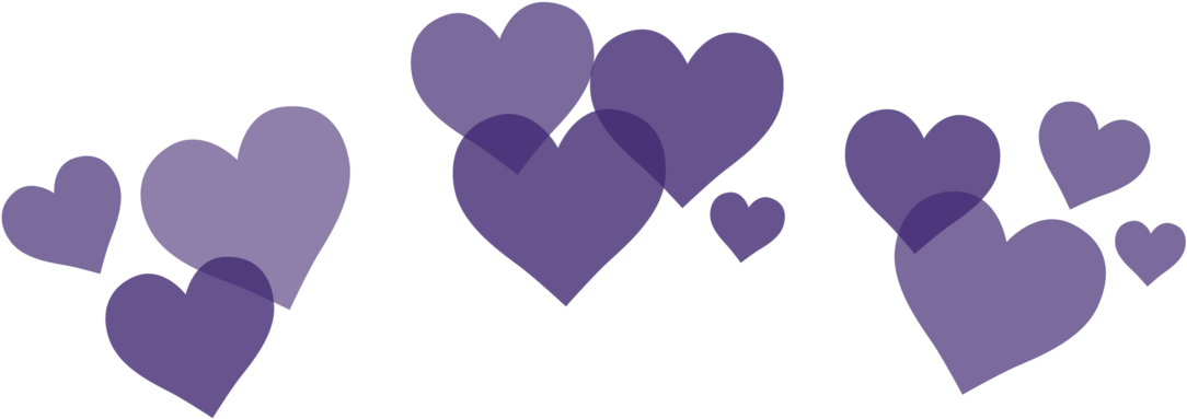 Floating Heart Shapes Graphic PNG image