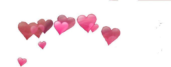 Floating Hearts Effect Overlay PNG image