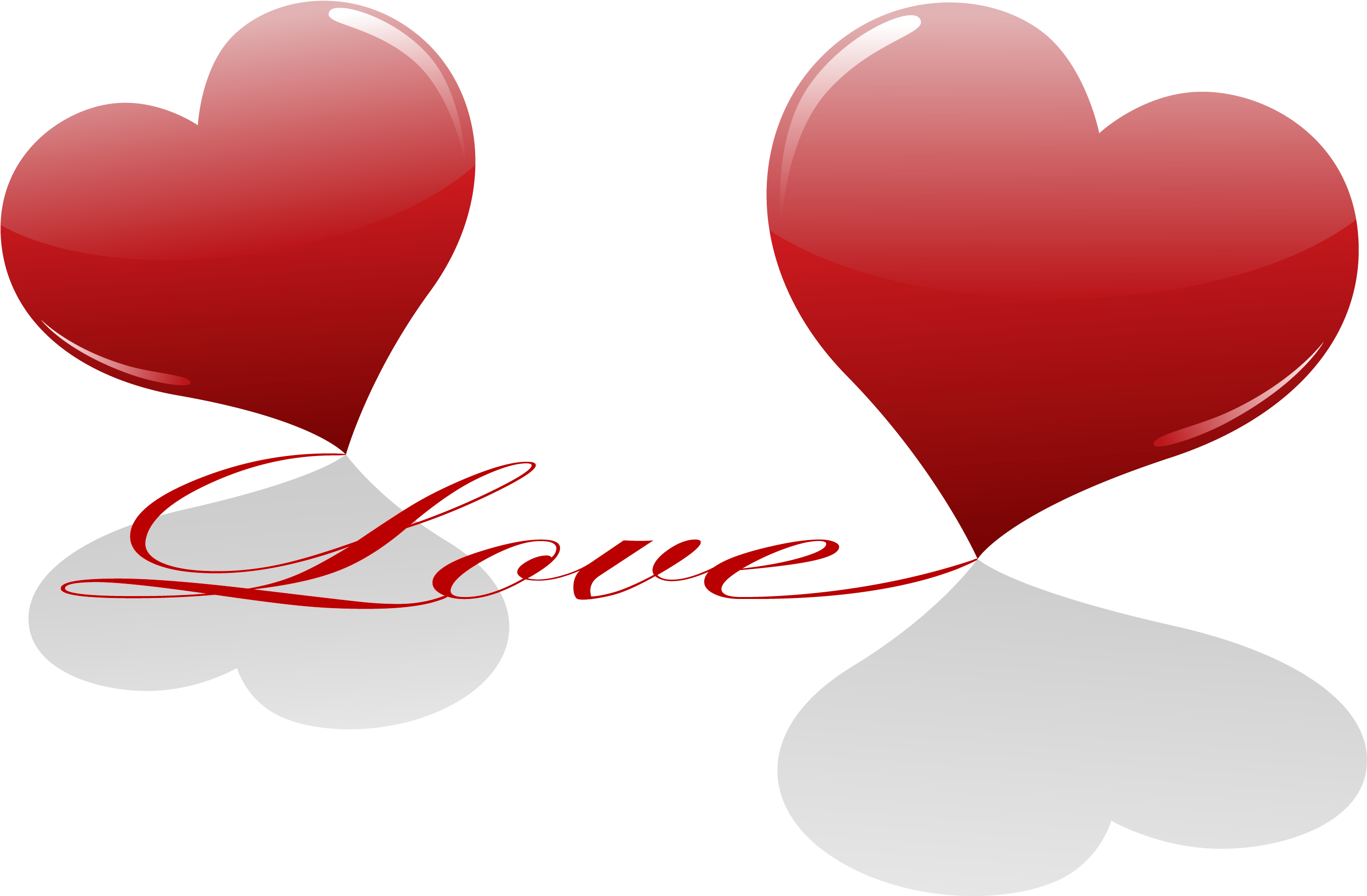 Floating Hearts Love Graphic PNG image