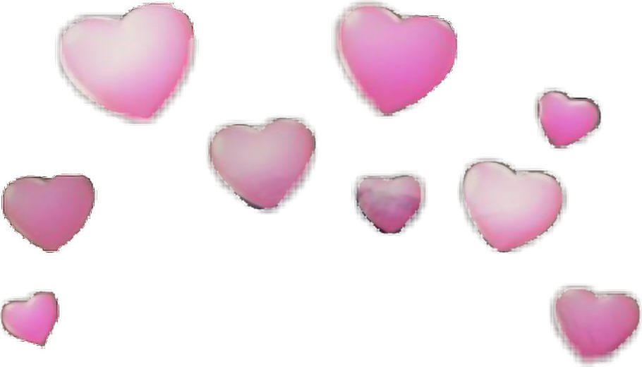 Floating Hearts Overlay PNG image