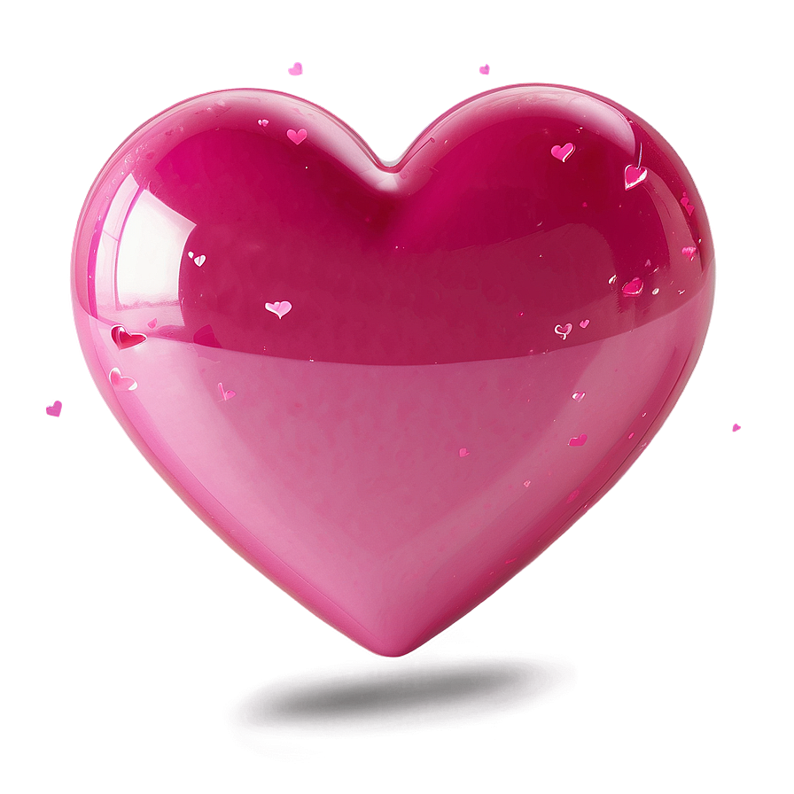 Floating Pink Heart Png 05232024 PNG image