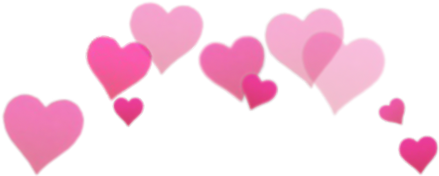 Floating Pink Hearts Sticker PNG image