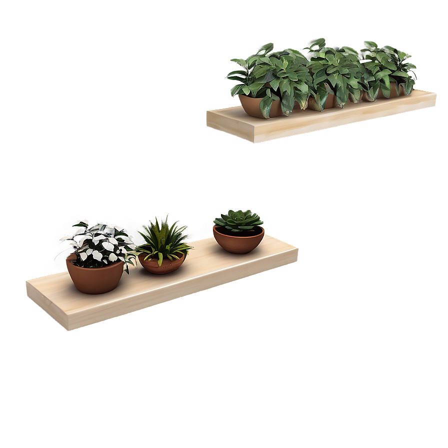 Floating Shelves For Plants Png Hvp PNG image