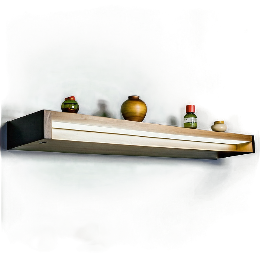 Floating Shelves With Lights Png 06132024 PNG image