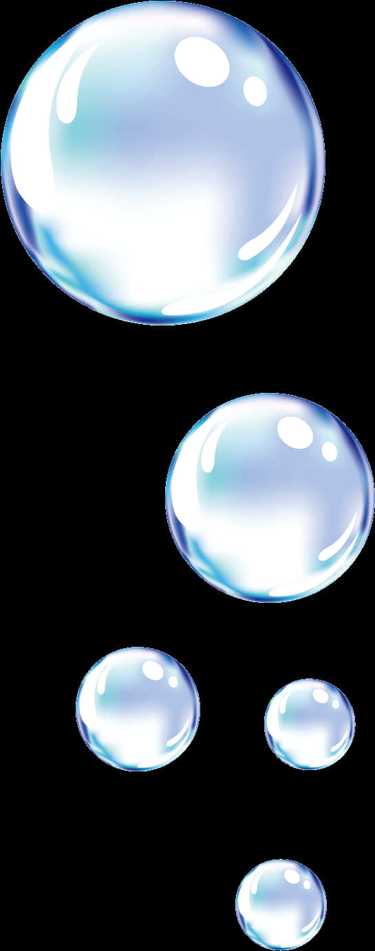 Floating Soap Bubbles Transparent Background PNG image