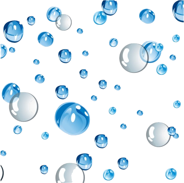 Floating Water Drops Pattern PNG image