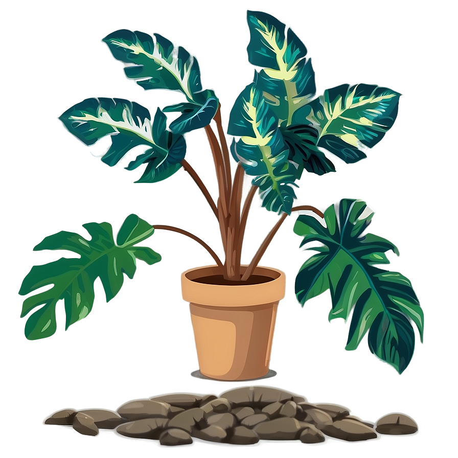 Floor Plant Illustration Png Dnt PNG image