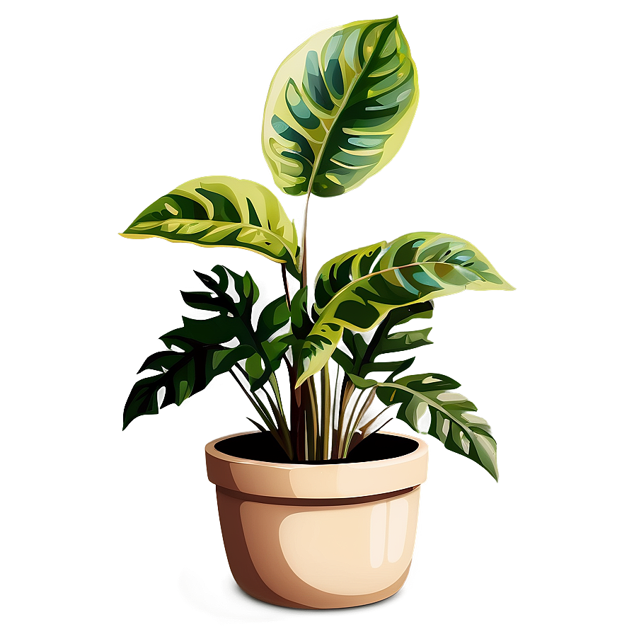 Floor Plant Illustration Png Gwr78 PNG image