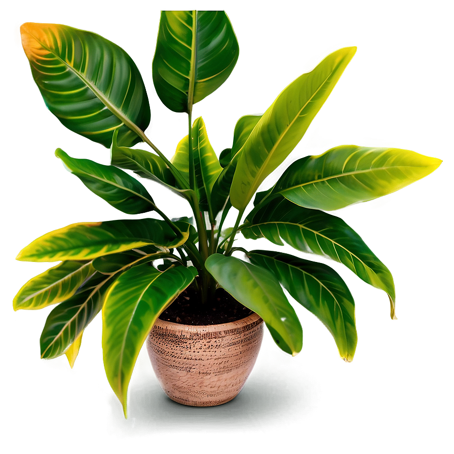 Floor Plant With Leaves Png 18 PNG image