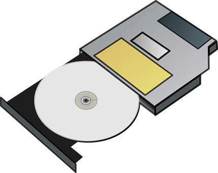 Floppy Diskand C D R O M Illustration PNG image