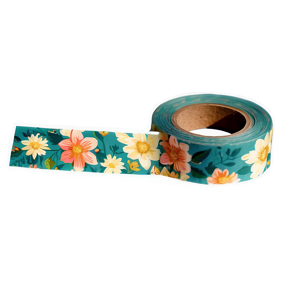 Floral Aesthetic Tape Png Gxx PNG image