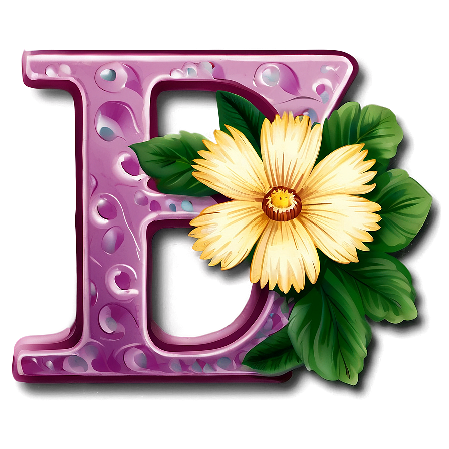 Floral Alphabet Png Dmq PNG image