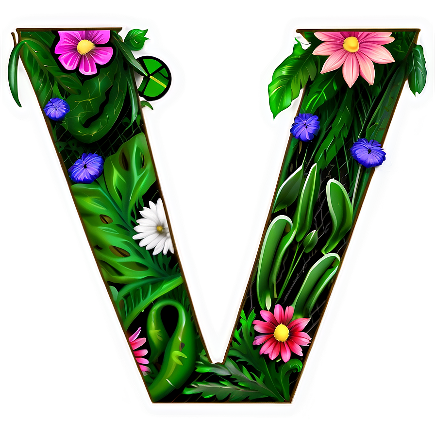 Floral Alphabet Png Gkc28 PNG image