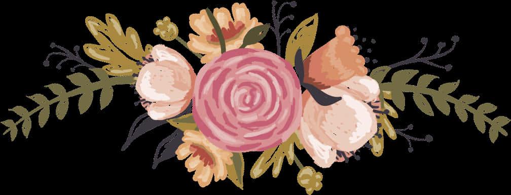 Floral Arrangement Graphic PNG image