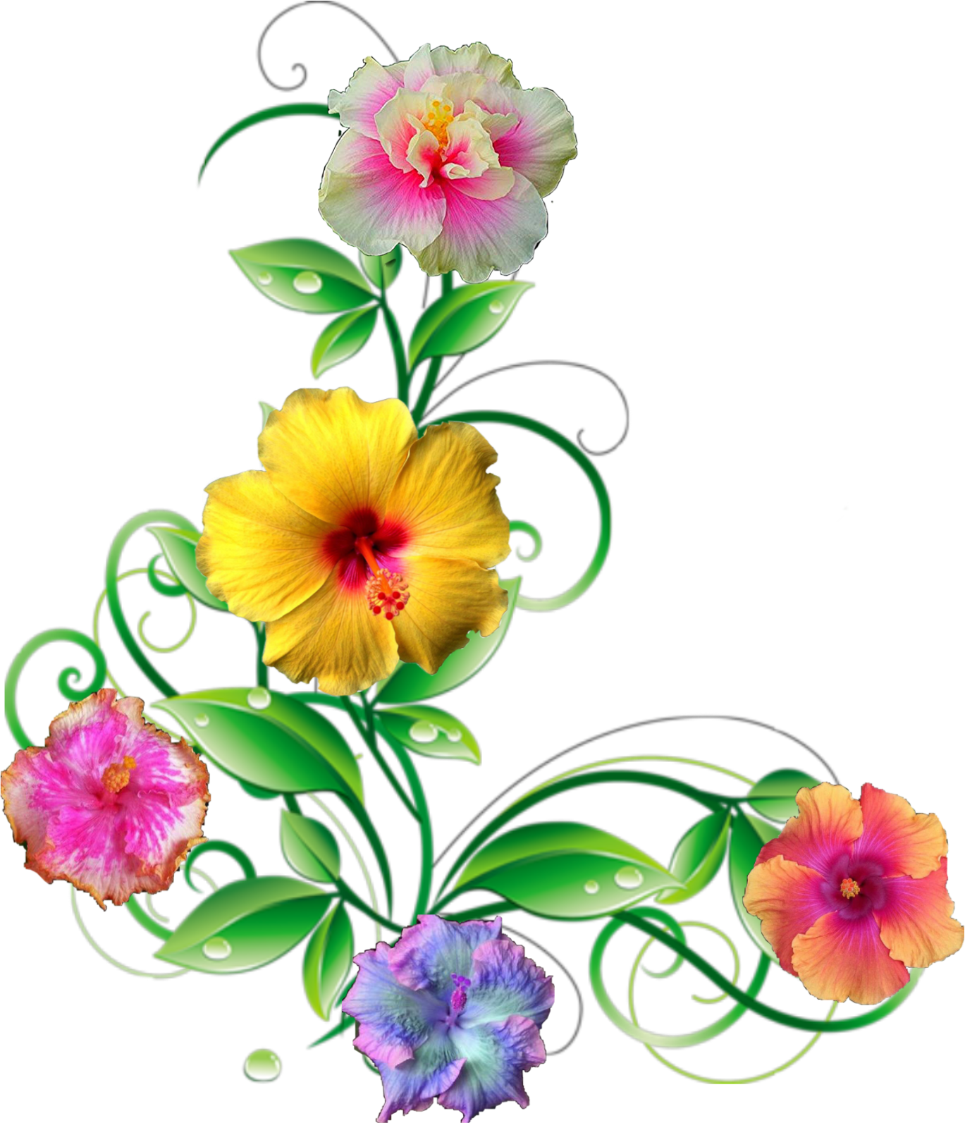 Floral_ Artwork_with_ Leafy_ Accents.png PNG image