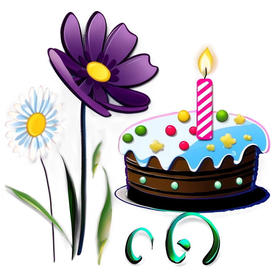 Floral Birthday Card Design Png 49 PNG image