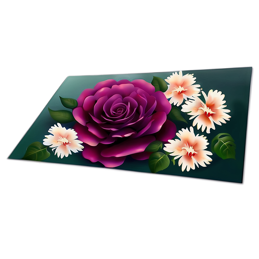 Floral Birthday Card Design Png Flr PNG image