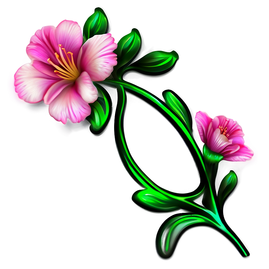 Floral Bookmark Design Png 1 PNG image