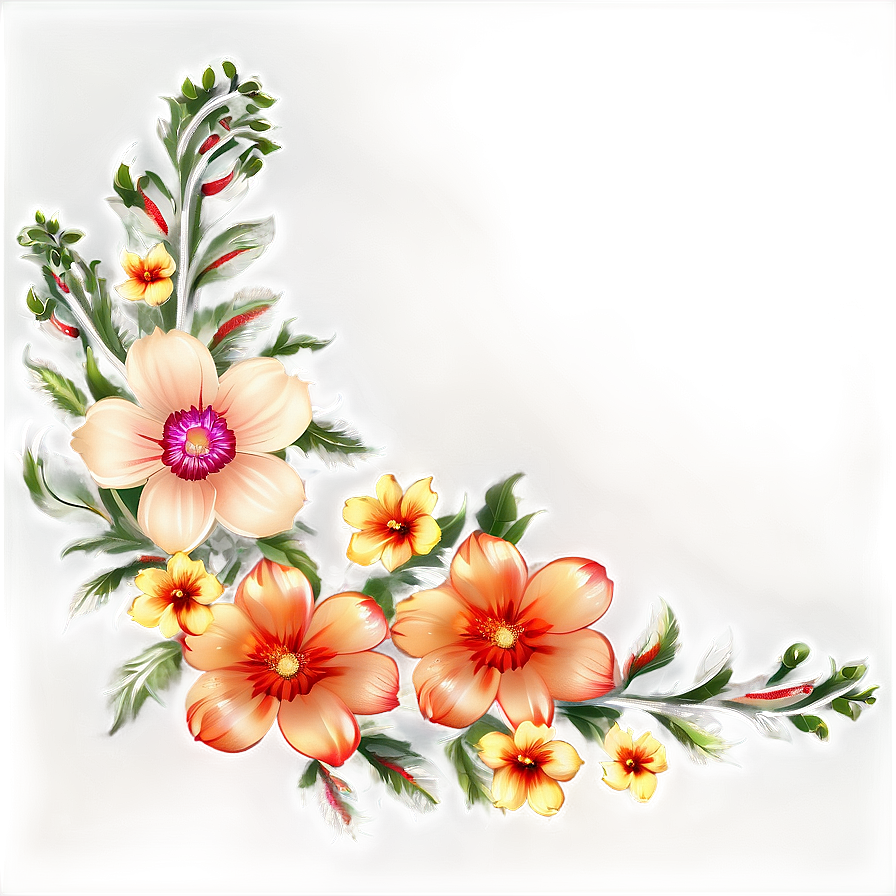 Floral Border Transparent Png 05252024 PNG image