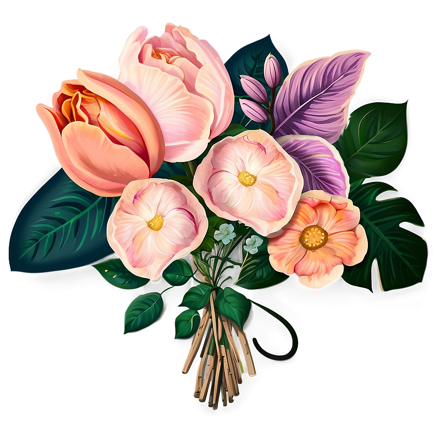 Floral Bouquet Sticker Png Cbh PNG image