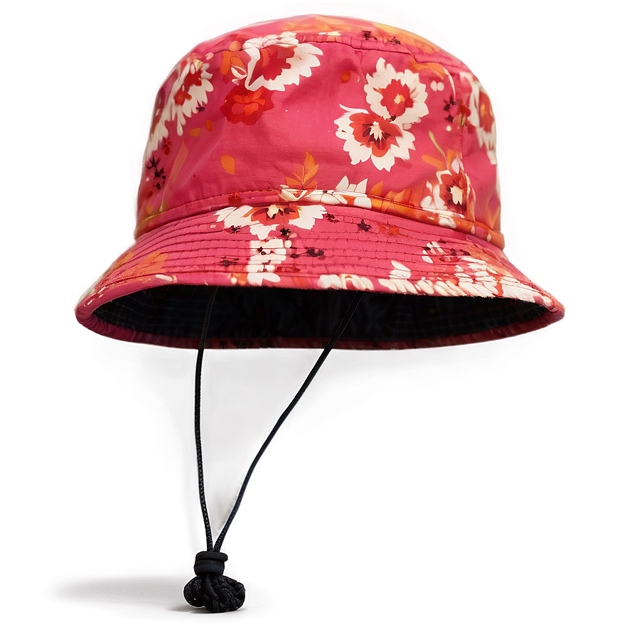 Floral Bucket Hat Png Wmx62 PNG image