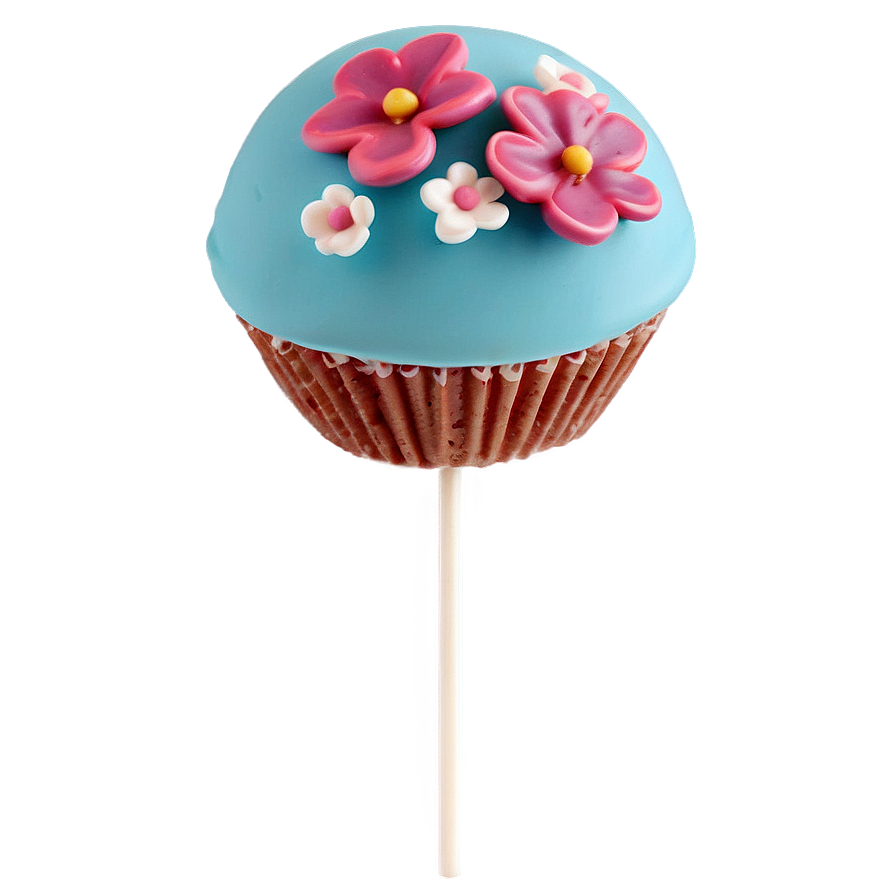 Floral Cake Pop Png 06212024 PNG image