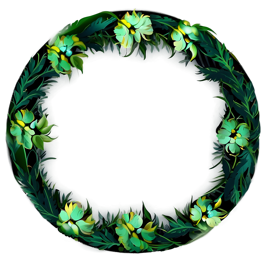 Floral Circle Frame Png Qhk PNG image