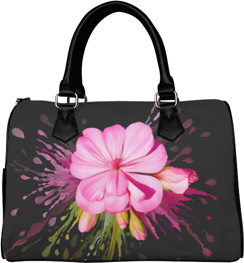 Floral Design Handbag PNG image