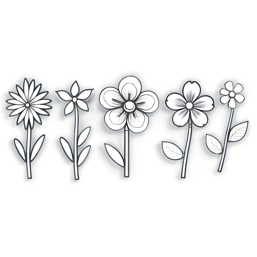 Floral Doodle Png 33 PNG image