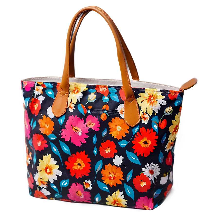 Floral Eco Friendly Tote Png Uqc67 PNG image