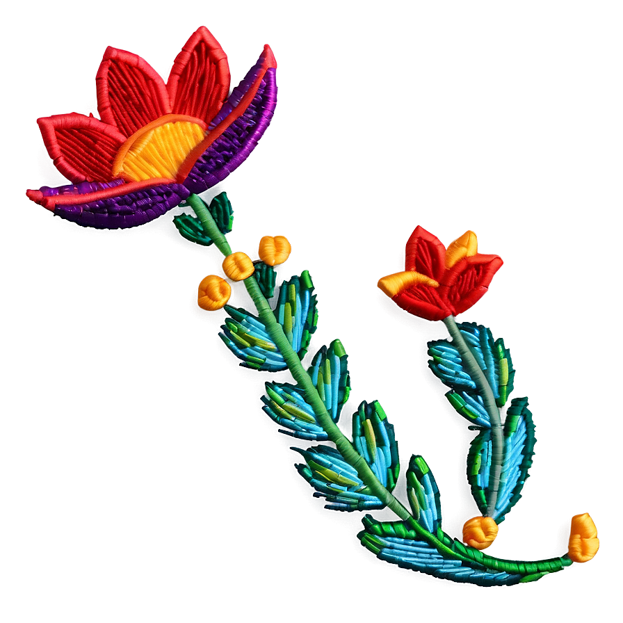 Floral Embroidery Png 81 PNG image