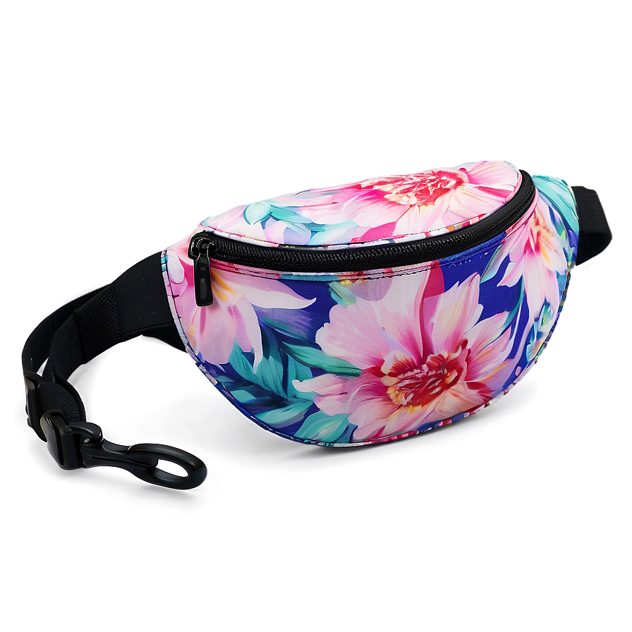 Floral Fanny Pack Png Xbv PNG image