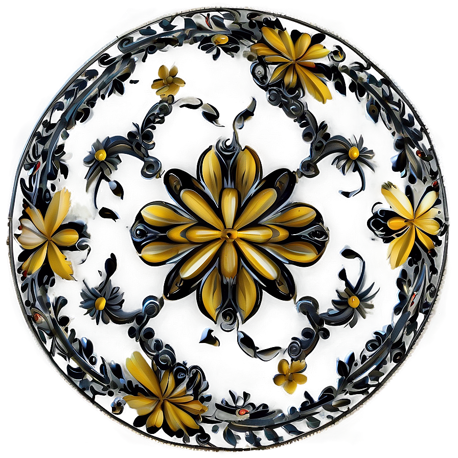 Floral Filigree Motif Png 06212024 PNG image