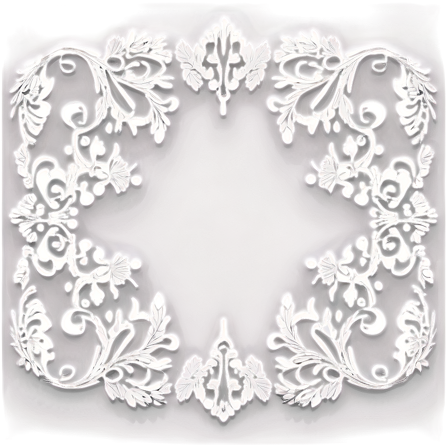 Floral Filigree Motif Png 12 PNG image