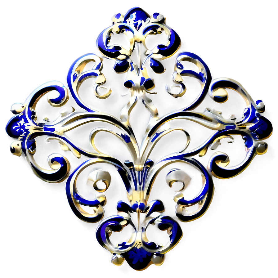 Floral Filigree Motif Png Ipq11 PNG image