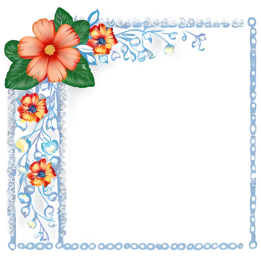 Floral Frame Border Png 51 PNG image