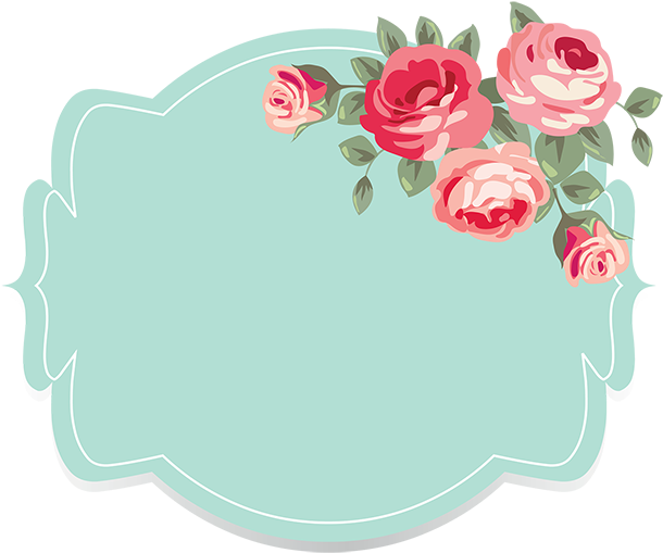 Floral Frame Design PNG image