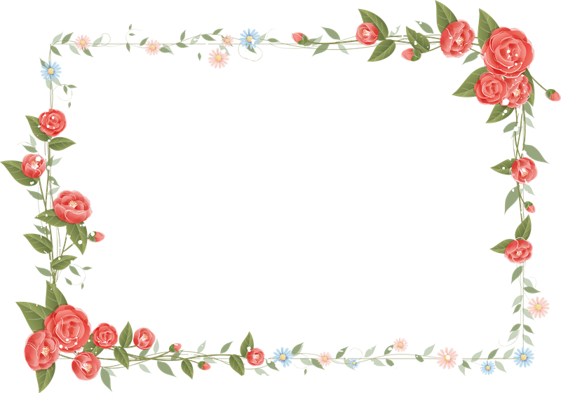 Floral Frame Design.png PNG image