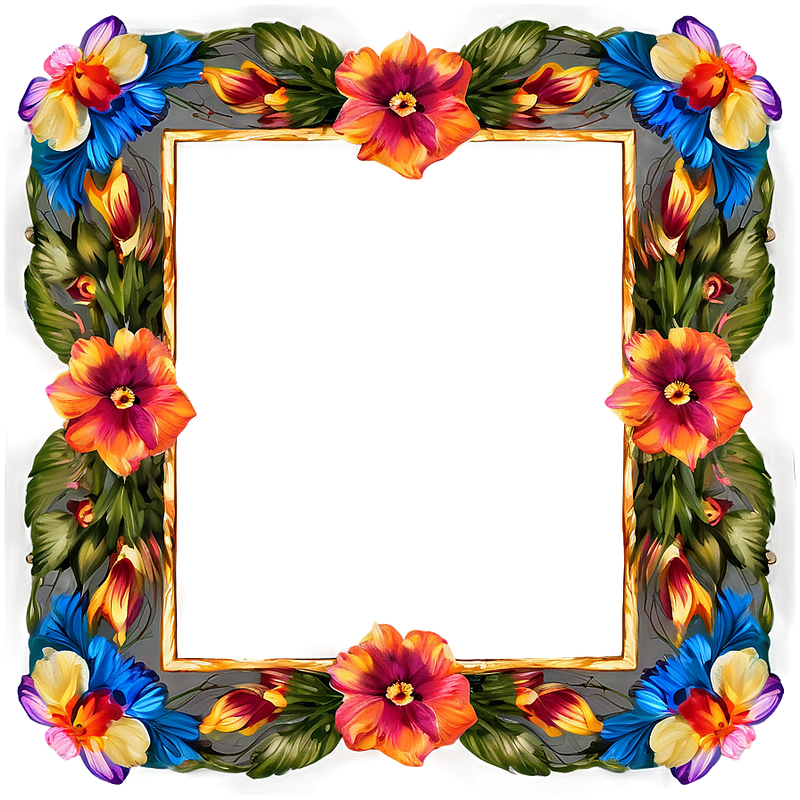 Floral Frame Png 24 PNG image