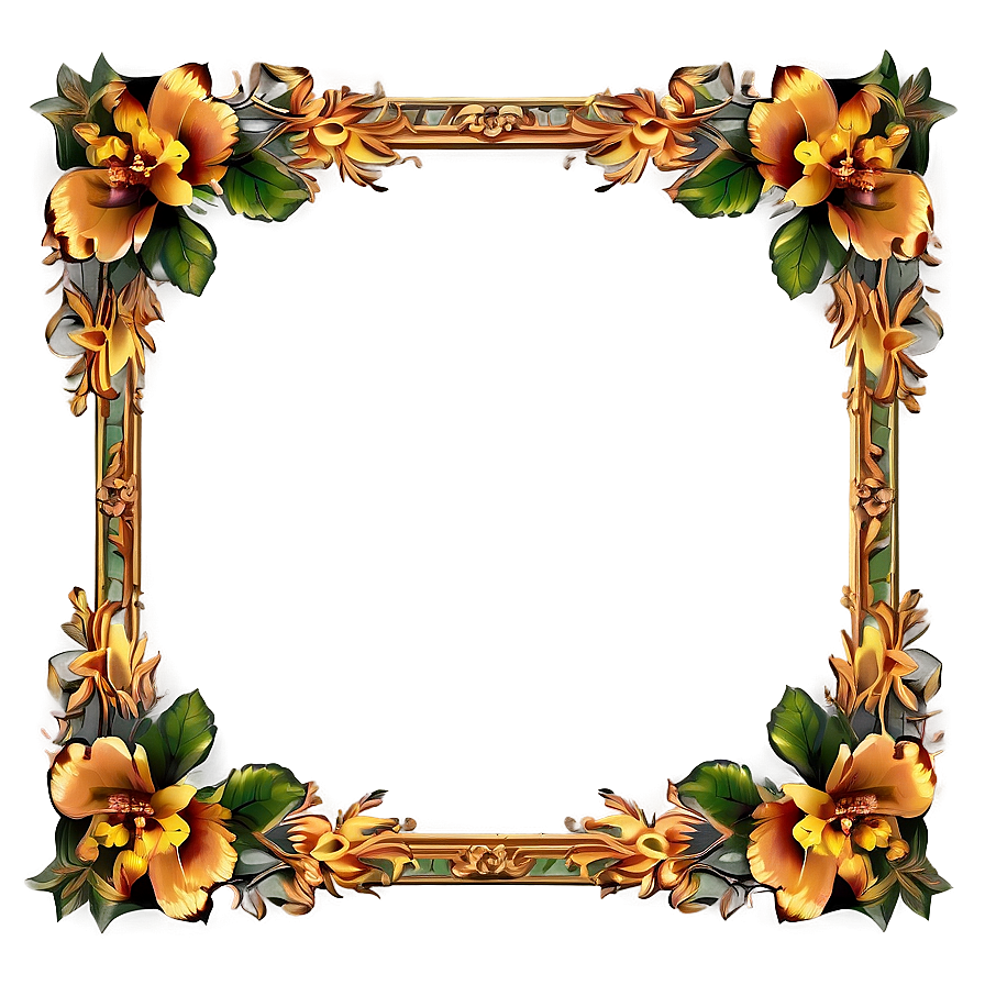 Floral Frame Png 33 PNG image