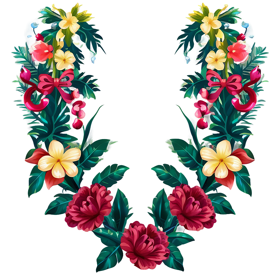 Floral Garland Png Ous PNG image