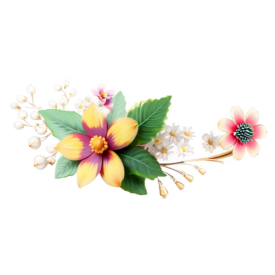 Floral Hair Accessory Png 76 PNG image