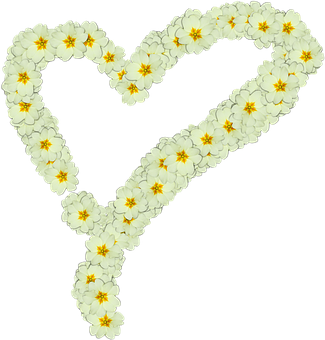 Floral Heart Design PNG image