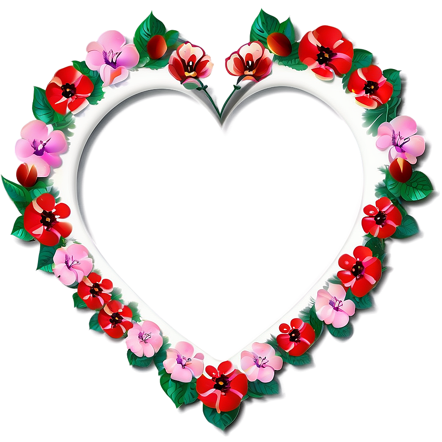 Floral Heart Png Dii65 PNG image