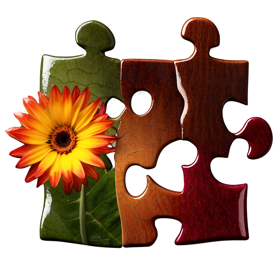 Floral Jigsaw Puzzle Png Aiy PNG image