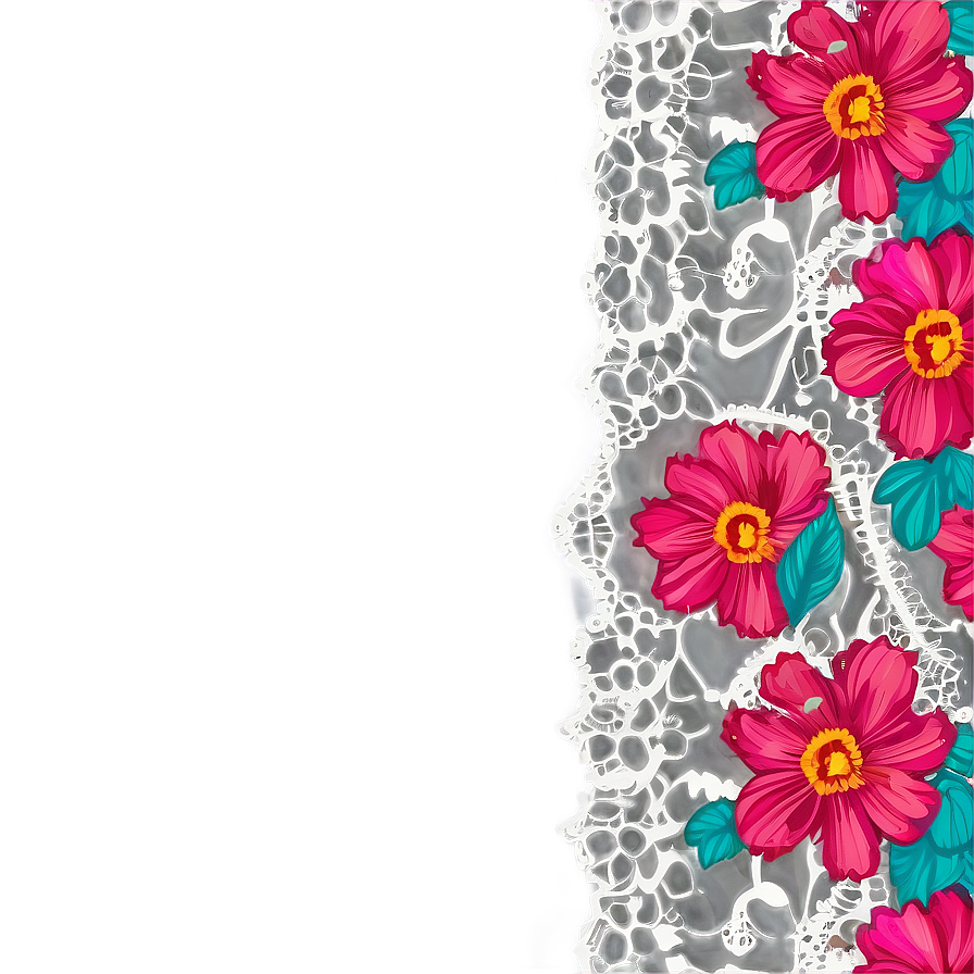 Floral Lace Overlay Png 05042024 PNG image