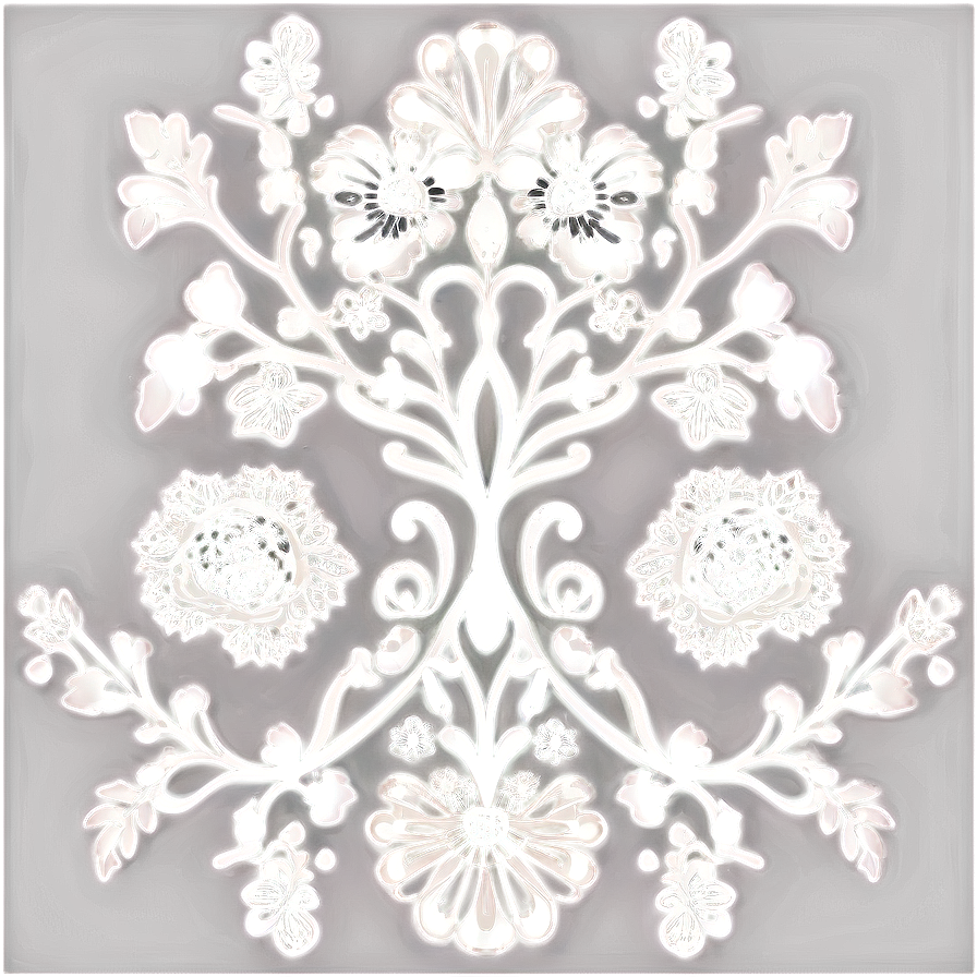 Floral Lace Pattern Design Png 06282024 PNG image