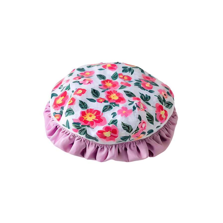 Floral Lace Shower Cap Png 50 PNG image