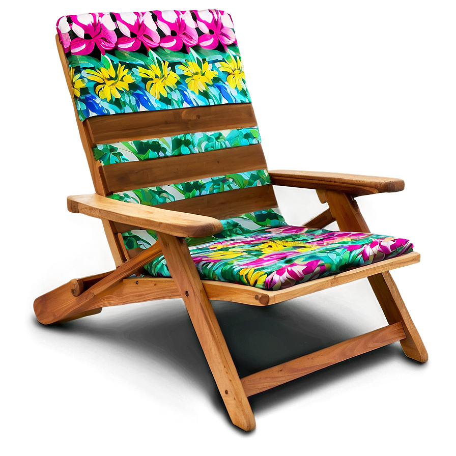 Floral Lawn Chair Png 06132024 PNG image